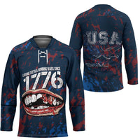 USA Ice Hockey Hockey Jersey Losing Teeth and Winning Wars Since 1776