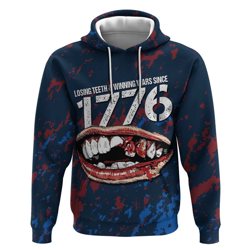 USA Ice Hockey Hoodie Losing Teeth and Winning Wars Since 1776