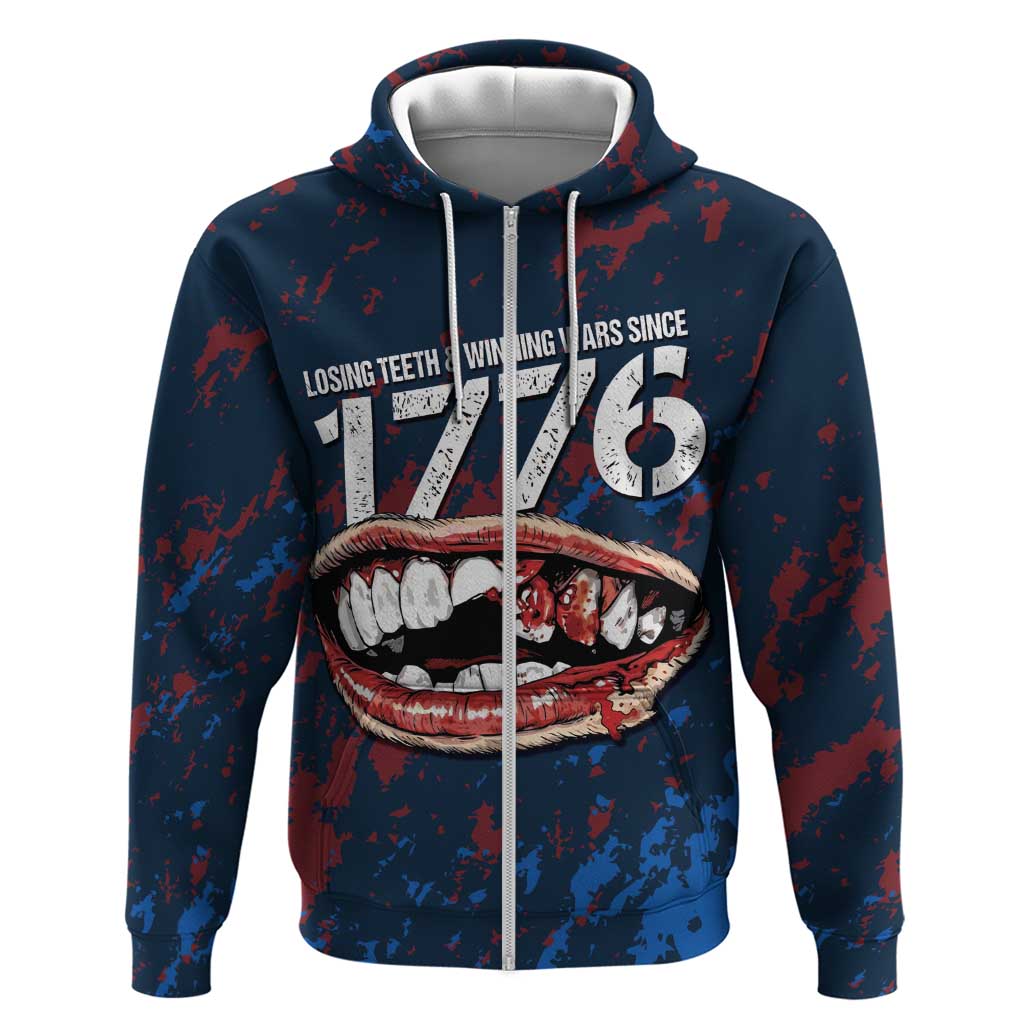 USA Ice Hockey Hoodie Losing Teeth and Winning Wars Since 1776
