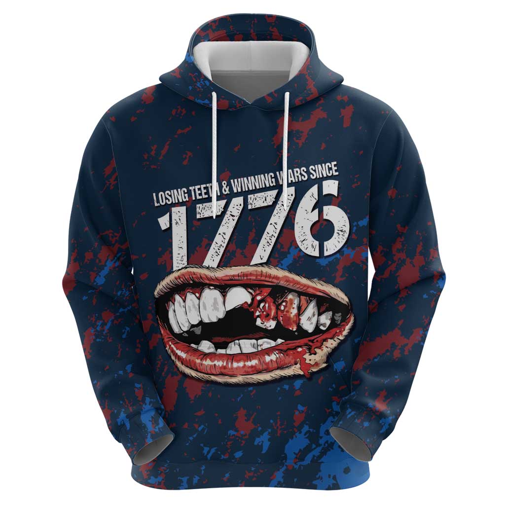 USA Ice Hockey Hoodie Losing Teeth and Winning Wars Since 1776