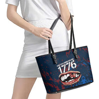 USA Ice Hockey Leather Tote Bag Losing Teeth and Winning Wars Since 1776