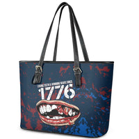 USA Ice Hockey Leather Tote Bag Losing Teeth and Winning Wars Since 1776