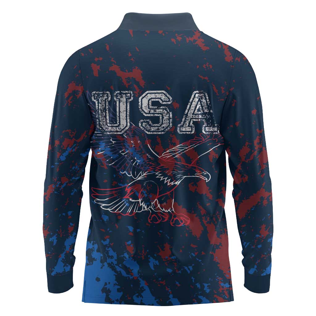 USA Ice Hockey Long Sleeve Polo Shirt Losing Teeth and Winning Wars Since 1776