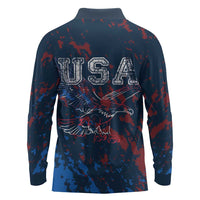 USA Ice Hockey Long Sleeve Polo Shirt Losing Teeth and Winning Wars Since 1776