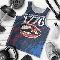 USA Ice Hockey Men Tank Top Losing Teeth and Winning Wars Since 1776
