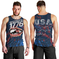 USA Ice Hockey Men Tank Top Losing Teeth and Winning Wars Since 1776