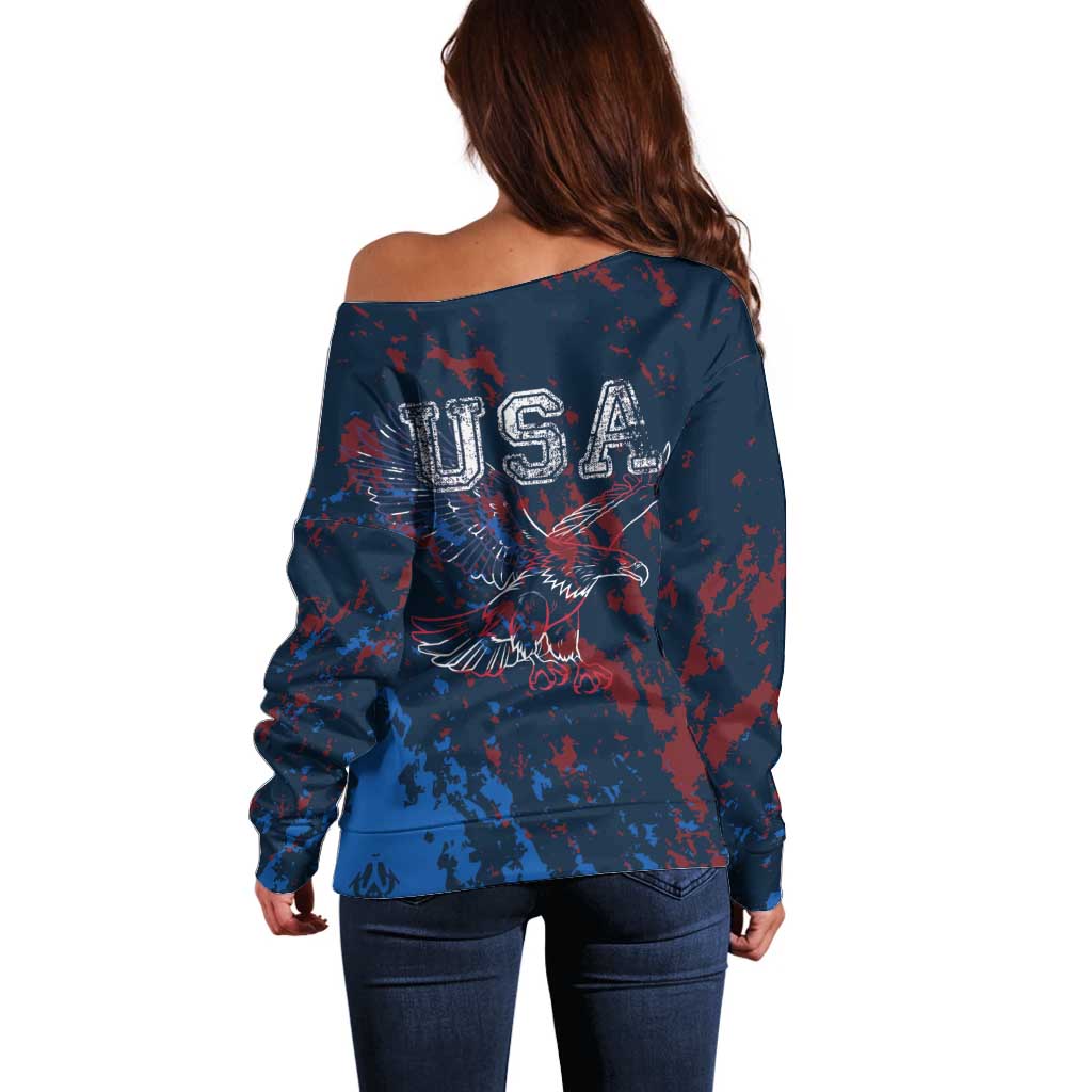 USA Ice Hockey Off Shoulder Sweater Losing Teeth and Winning Wars Since 1776