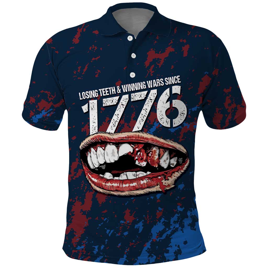 USA Ice Hockey Polo Shirt Losing Teeth and Winning Wars Since 1776
