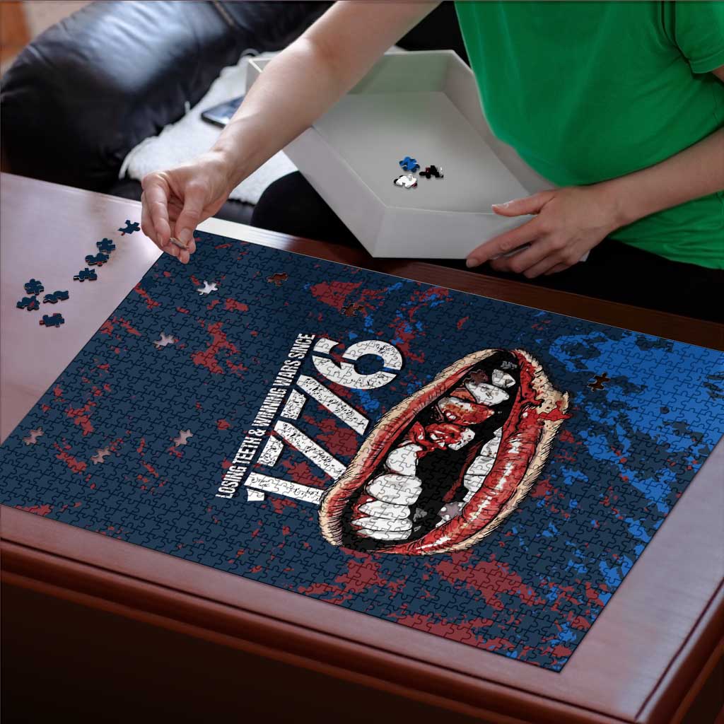USA Ice Hockey Puzzle Losing Teeth and Winning Wars Since 1776