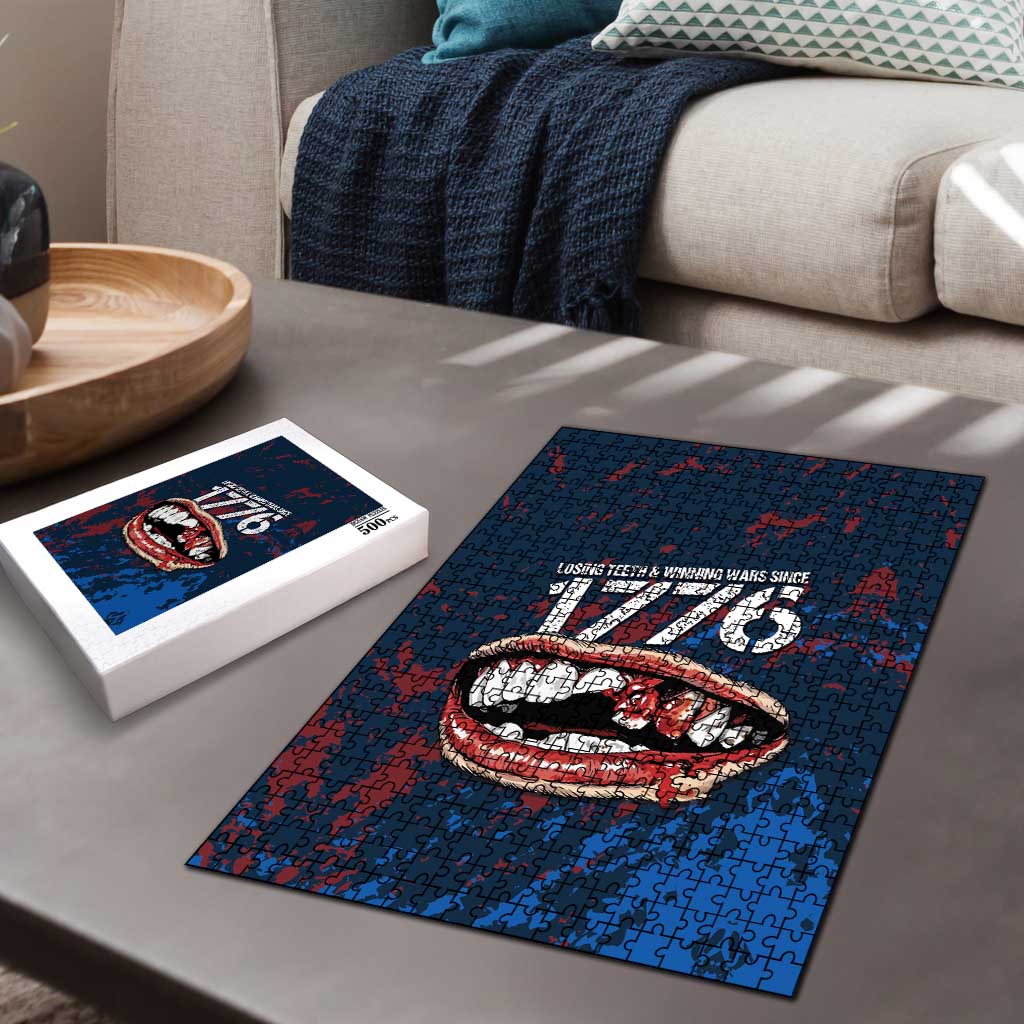 USA Ice Hockey Puzzle Losing Teeth and Winning Wars Since 1776