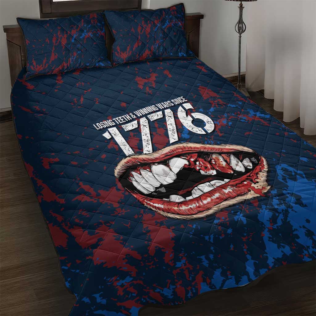 USA Ice Hockey Quilt Bed Set Losing Teeth and Winning Wars Since 1776