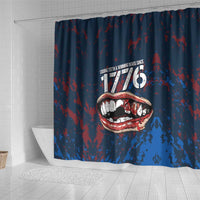 USA Ice Hockey Shower Curtain Losing Teeth and Winning Wars Since 1776