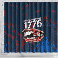 USA Ice Hockey Shower Curtain Losing Teeth and Winning Wars Since 1776