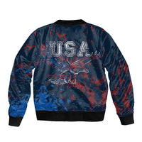 USA Ice Hockey Sleeve Zip Bomber Jacket Losing Teeth and Winning Wars Since 1776