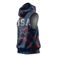 USA Ice Hockey Sleeveless Hoodie Losing Teeth and Winning Wars Since 1776