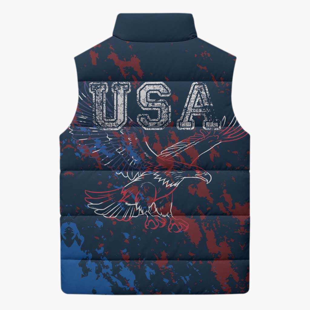 USA Ice Hockey Sleeveless Puffer Jacket Losing Teeth and Winning Wars Since 1776