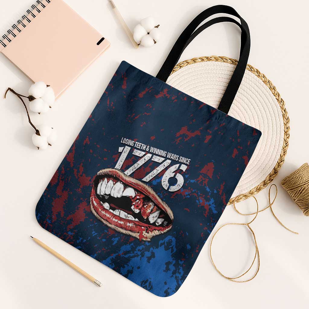 USA Ice Hockey Tote Bag Losing Teeth and Winning Wars Since 1776