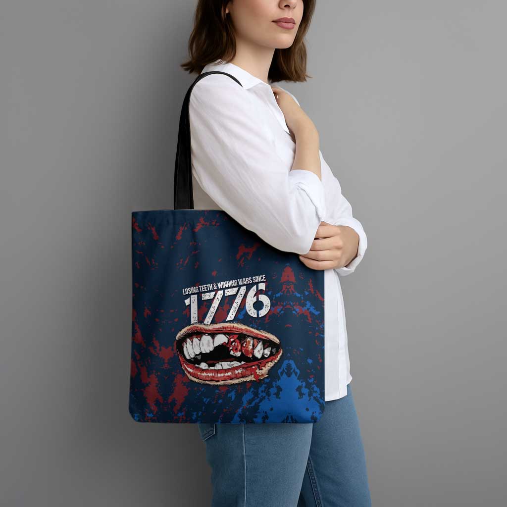 USA Ice Hockey Tote Bag Losing Teeth and Winning Wars Since 1776