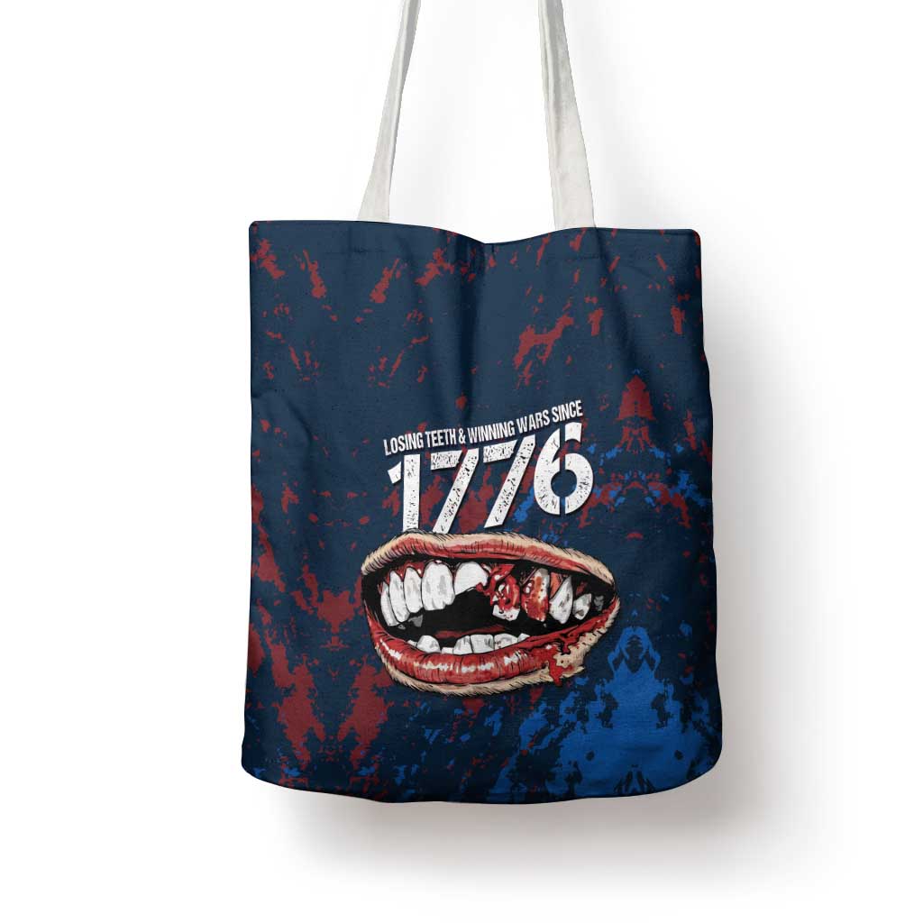 USA Ice Hockey Tote Bag Losing Teeth and Winning Wars Since 1776