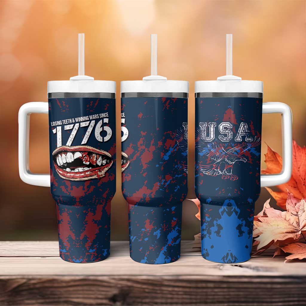 USA Ice Hockey Tumbler With Handle Losing Teeth and Winning Wars Since 1776