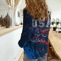 USA Ice Hockey Women Casual Shirt Losing Teeth and Winning Wars Since 1776