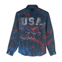 USA Ice Hockey Women Casual Shirt Losing Teeth and Winning Wars Since 1776