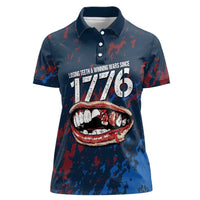 USA Ice Hockey Women Polo Shirt Losing Teeth and Winning Wars Since 1776