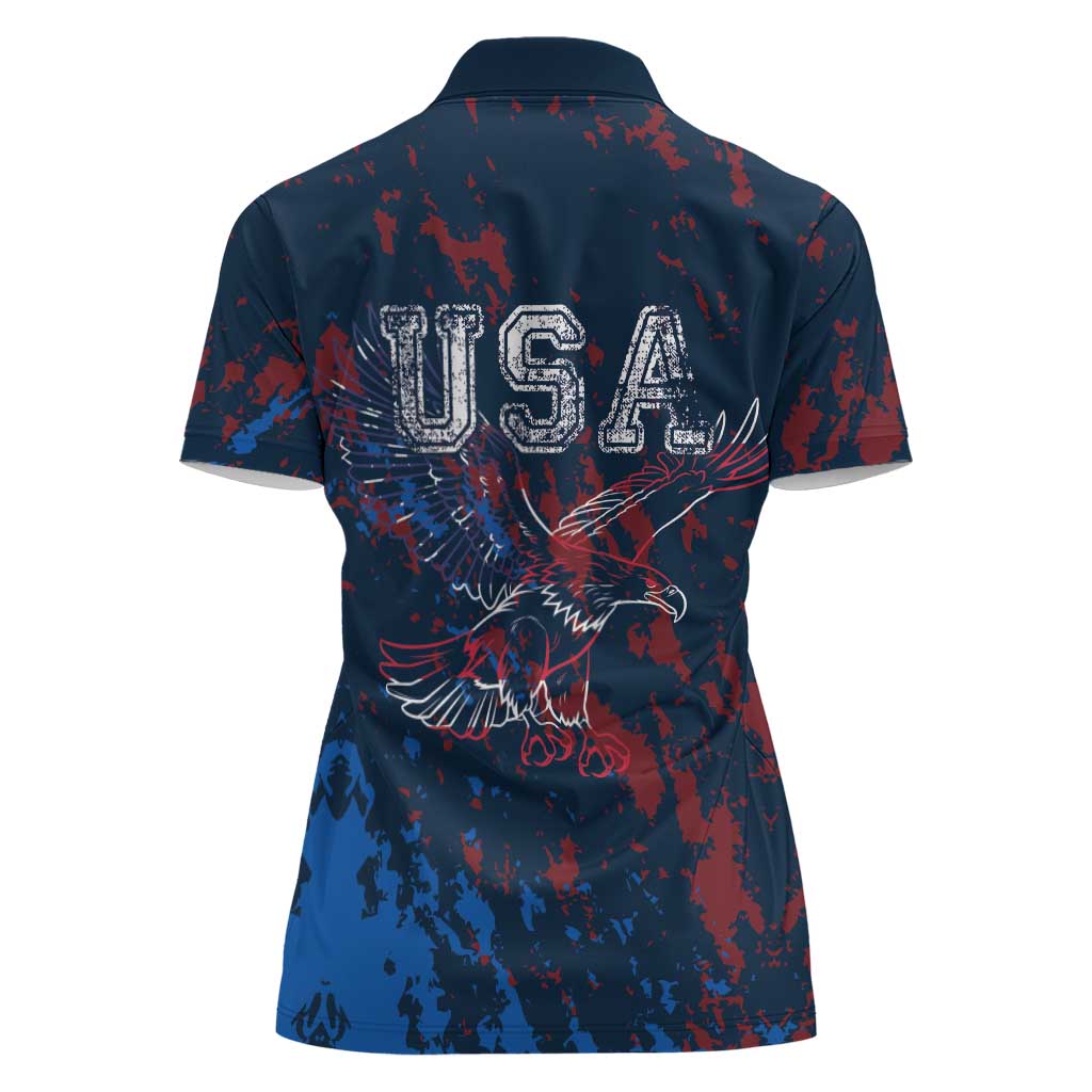 USA Ice Hockey Women Polo Shirt Losing Teeth and Winning Wars Since 1776