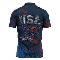 USA Ice Hockey Zipper Polo Shirt Losing Teeth and Winning Wars Since 1776