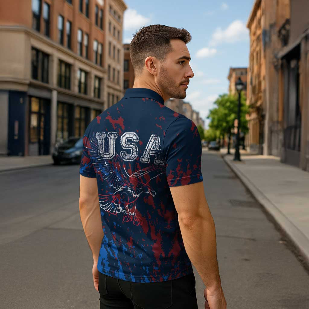 USA Ice Hockey Zipper Polo Shirt Losing Teeth and Winning Wars Since 1776