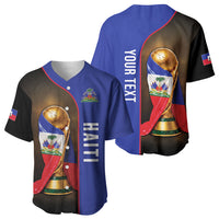 Personalized Afro Haiti Football 2026 Baseball Jersey Trophy Flag Pride Art