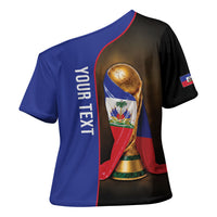 Personalized Afro Haiti Football 2026 Cross Shoulder Shirt Trophy Flag Pride Art