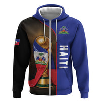 Personalized Afro Haiti Football 2026 Hoodie Trophy Flag Pride Art