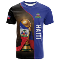 Personalized Afro Haiti Football 2026 T shirt Trophy Flag Pride Art