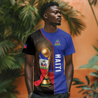Personalized Afro Haiti Football 2026 T shirt Trophy Flag Pride Art