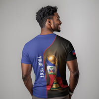 Personalized Afro Haiti Football 2026 T shirt Trophy Flag Pride Art