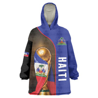 Personalized Afro Haiti Football 2026 Wearable Blanket Hoodie Trophy Flag Pride Art