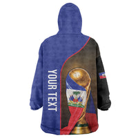 Personalized Afro Haiti Football 2026 Wearable Blanket Hoodie Trophy Flag Pride Art