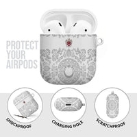 World Football 2026 Turkey AirPods Case Crescent Stars Ottoman Baroque White Version