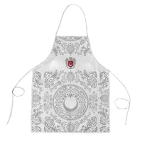 World Football 2026 Turkey Apron Crescent Stars Ottoman Baroque White Version