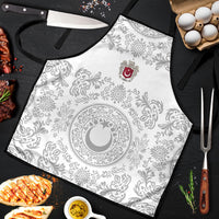 World Football 2026 Turkey Apron Crescent Stars Ottoman Baroque White Version