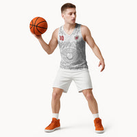 Custom World Football 2026 Turkey Basketball Jersey Crescent Stars Ottoman Baroque White Version