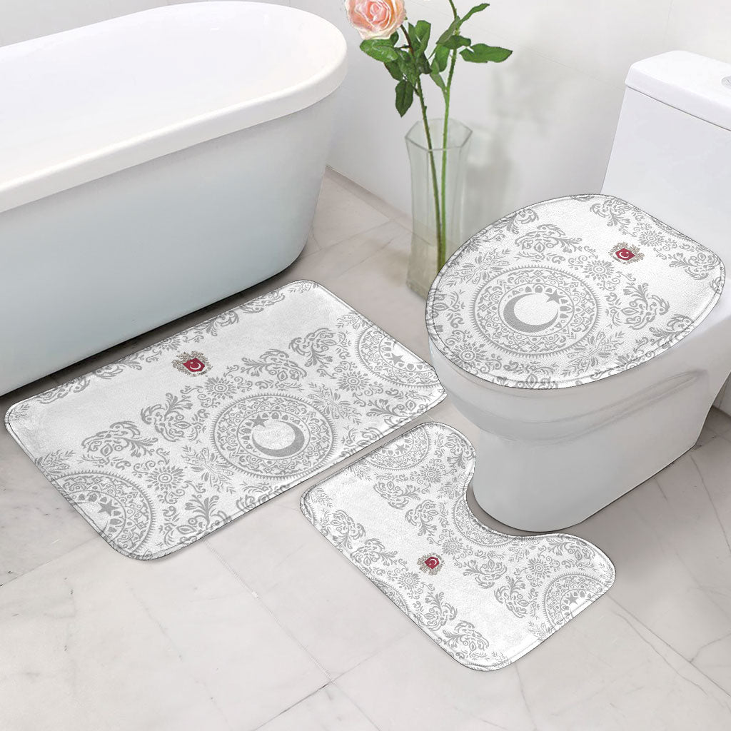World Football 2026 Turkey Bathroom Set Crescent Stars Ottoman Baroque White Version