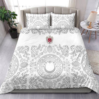 World Football 2026 Turkey Bedding Set Crescent Stars Ottoman Baroque White Version