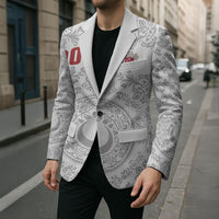 Custom World Football 2026 Turkey Blazer Crescent Stars Ottoman Baroque White Version