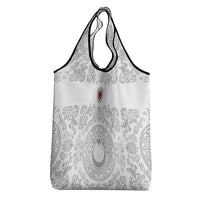 World Football 2026 Turkey Grocery Bag Crescent Stars Ottoman Baroque White Version
