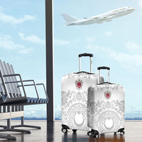 World Football 2026 Turkey Luggage Cover Crescent Stars Ottoman Baroque White Version