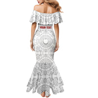 Custom World Football 2026 Turkey Mermaid Dress Crescent Stars Ottoman Baroque White Version