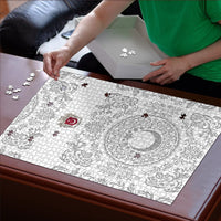 World Football 2026 Turkey Puzzle Crescent Stars Ottoman Baroque White Version