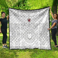 World Football 2026 Turkey Quilt Crescent Stars Ottoman Baroque White Version